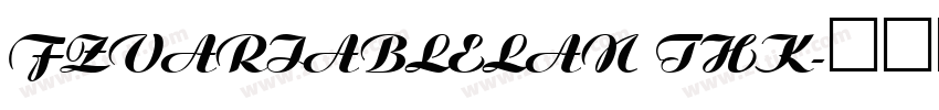 FZVariableLan THK字体转换